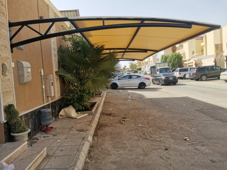مظلات سيارات حي الروضة جدة